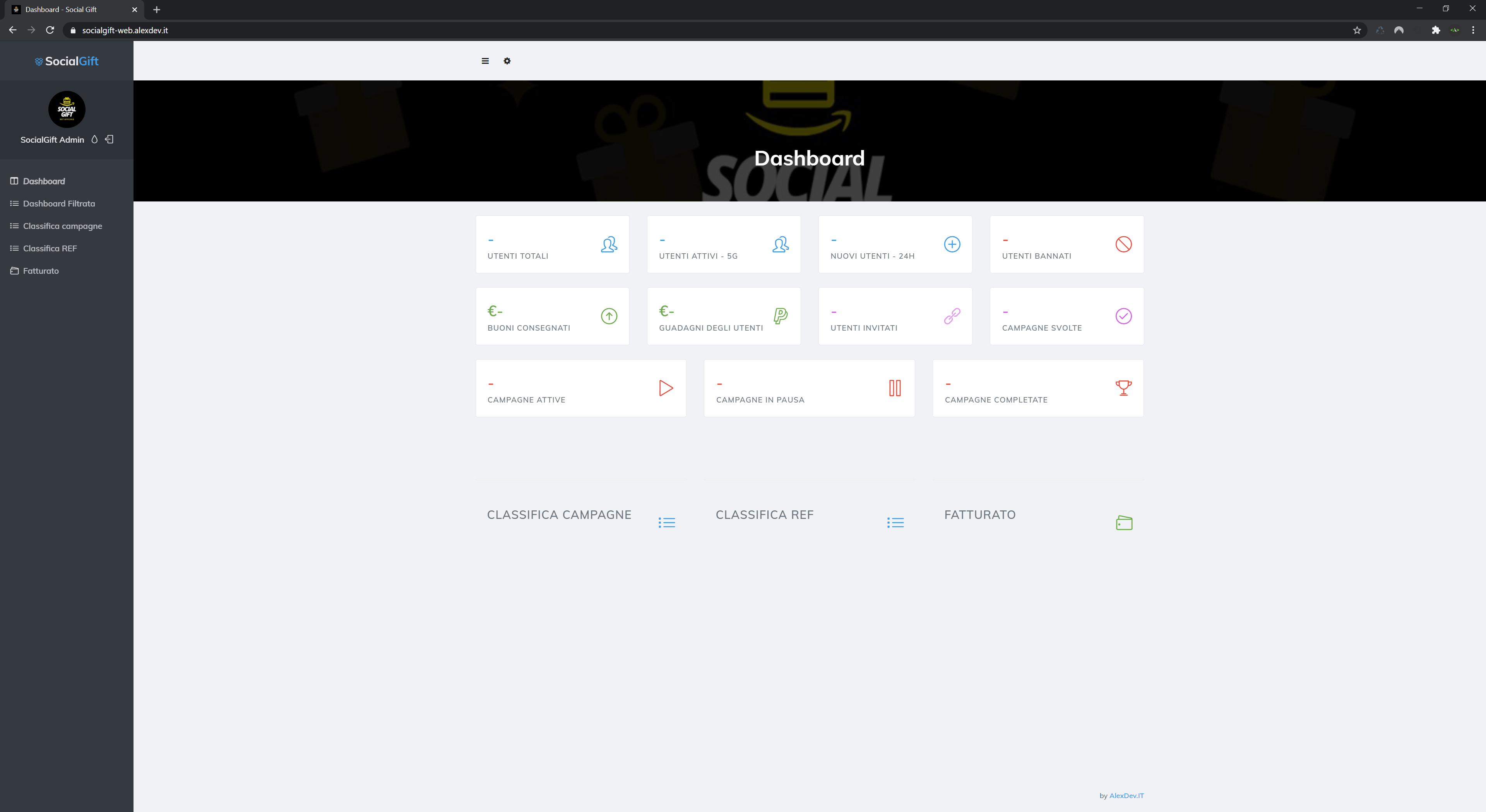 Pannelli di Amministrazione Privati » AlexDev.IT Portfolio (HTML+jQUERY)