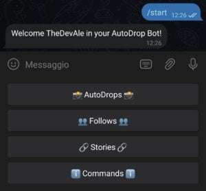 Example of interface for the System of Autodrop SMM Panels